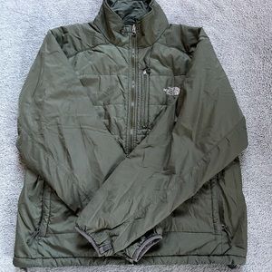 North Face Men’s Olive Green Light Puffer Jacket